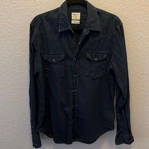 gap men’s slim fit western shirt